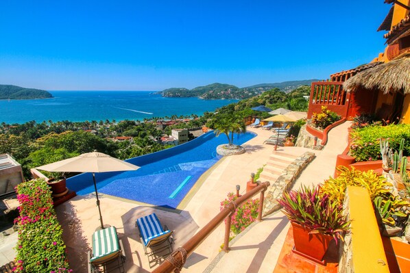 Outdoor pool, an infinity pool