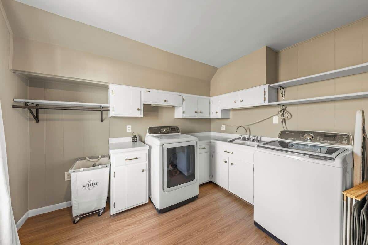 {LAUNDRY ROOM} - provided for your stay with laundry detergent. Located upstairs off of the master bedroom. 