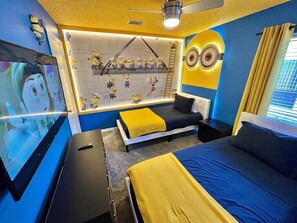 3 bedrooms, WiFi, bed sheets - (315AA) SPACIOUS - COZY - THEME ROOMS - BIG PRIVATE POOL (Kissimmee)