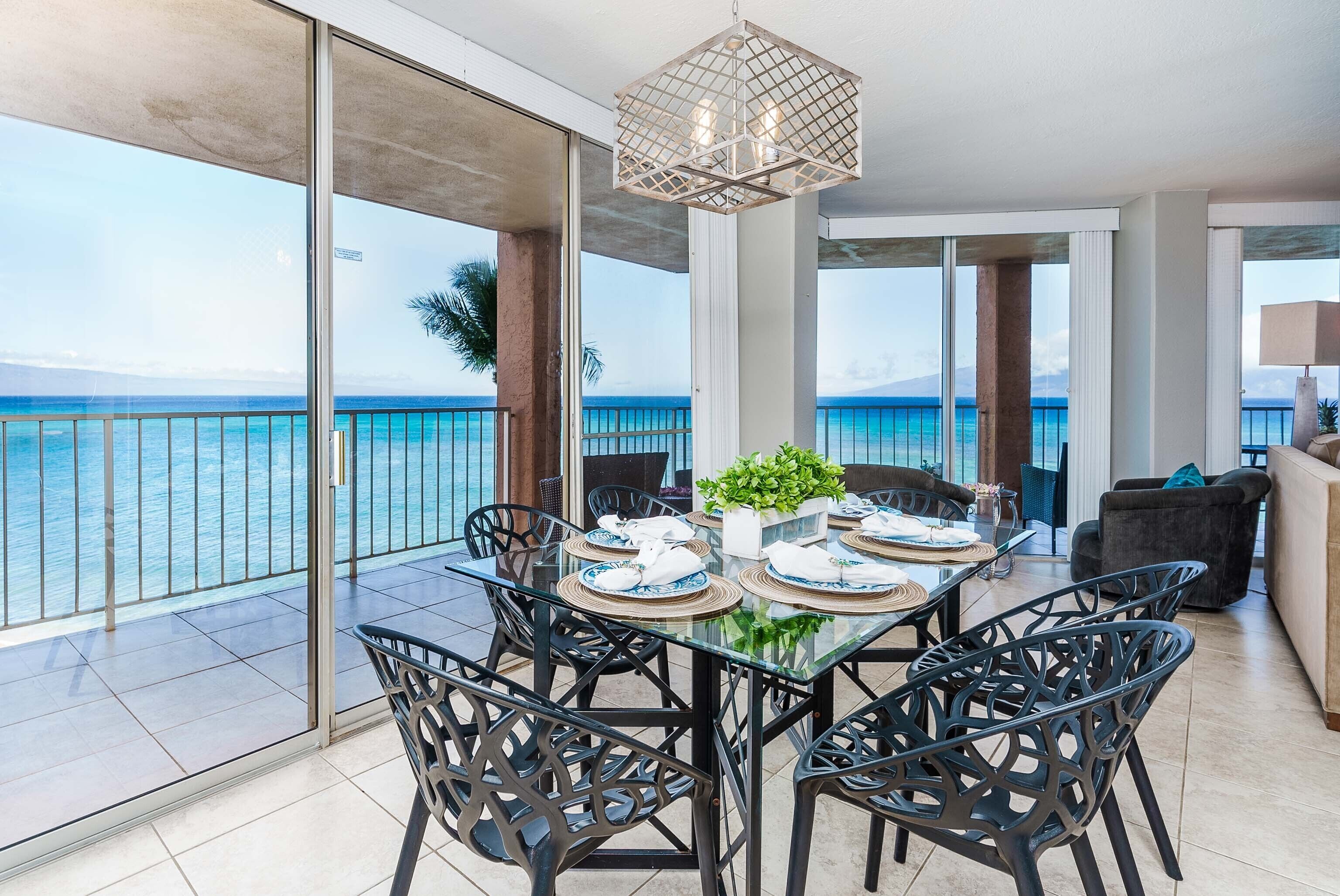 Spectacular Views Oceanfront Corner Royal Kahana 2Bd Hotel zone