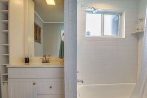 Hair dryer, towels