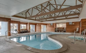 Indoor pool, a heated pool