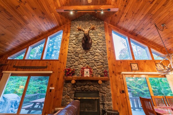 Interior - First Lake Escape—Home w/ private beach & dock (Old Forge)