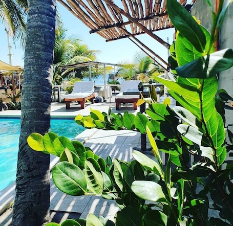 2 piscinas al aire libre, sombrillas, guardavidas en la propiedad