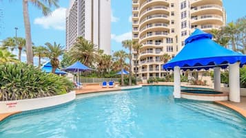 Indoor pool, outdoor pool