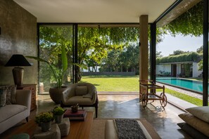 Luxury-Villa, 3 Schlafzimmer, eigener Pool | Wohnbereich