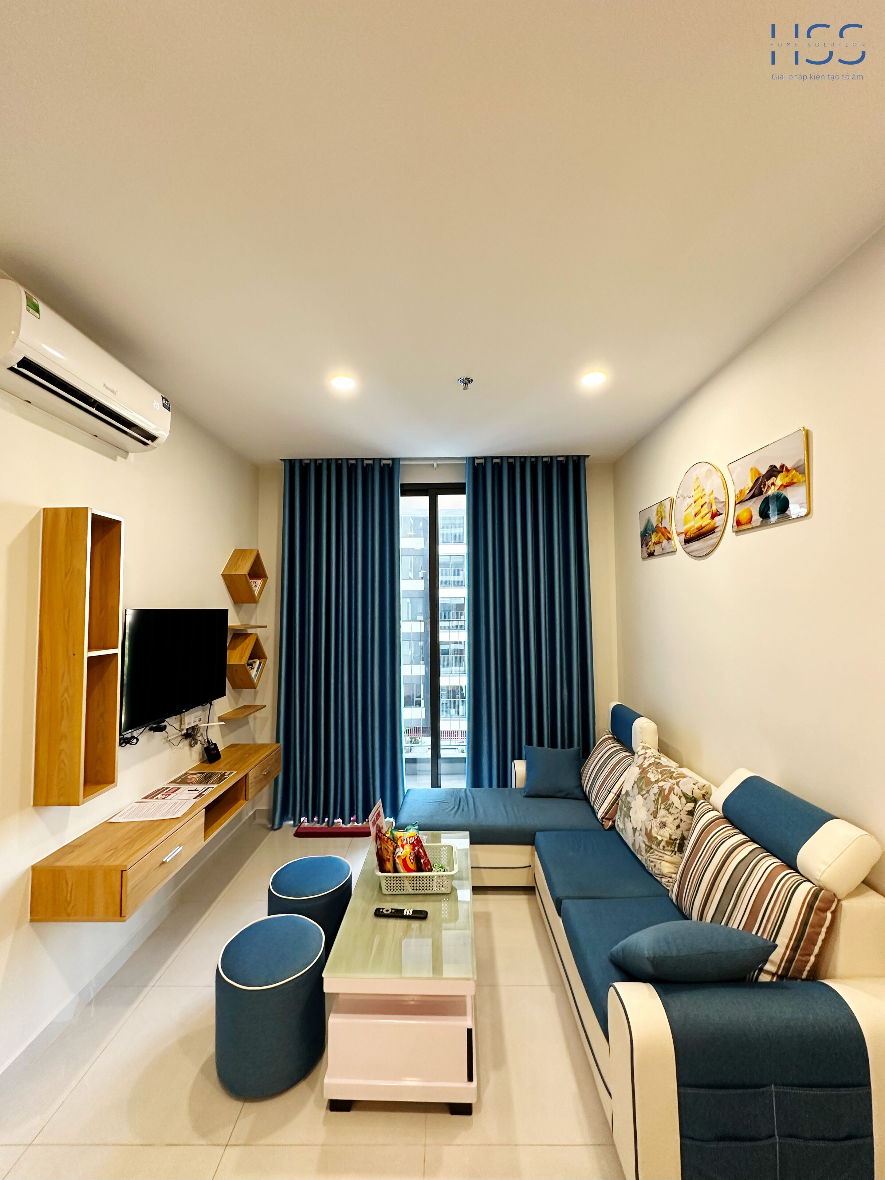 Apartemen Mewah, 2 kamar tidur | Area keluarga | TV layar datar