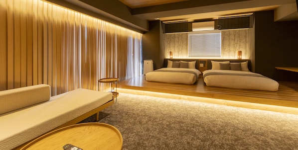 Family Twin Room | In-room safe, free cots/infant beds, free WiFi, bed sheets - HOTEL TOMOS ASAKUSA (Tokyo)