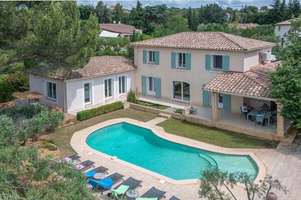 A heated pool