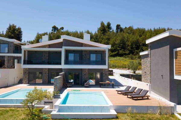 Villas front side view