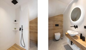 Haartrockner, Handtücher, Seife, Shampoo