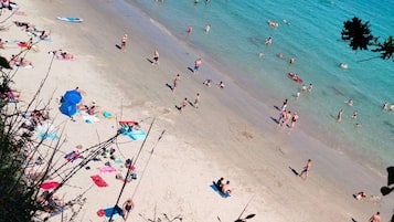 Vlak bij het strand