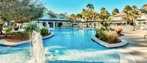 Una piscina riscaldata