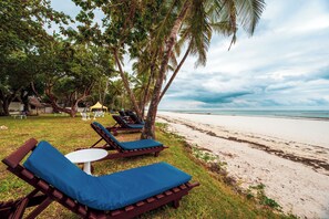 Private beach, white sand