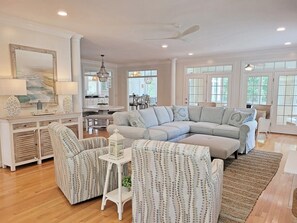 Smart TV, computer monitors - Raised 2-Story Beach House, Beautiful Updates, Private Pool, Shortcut to Beach (Pawleys Island)