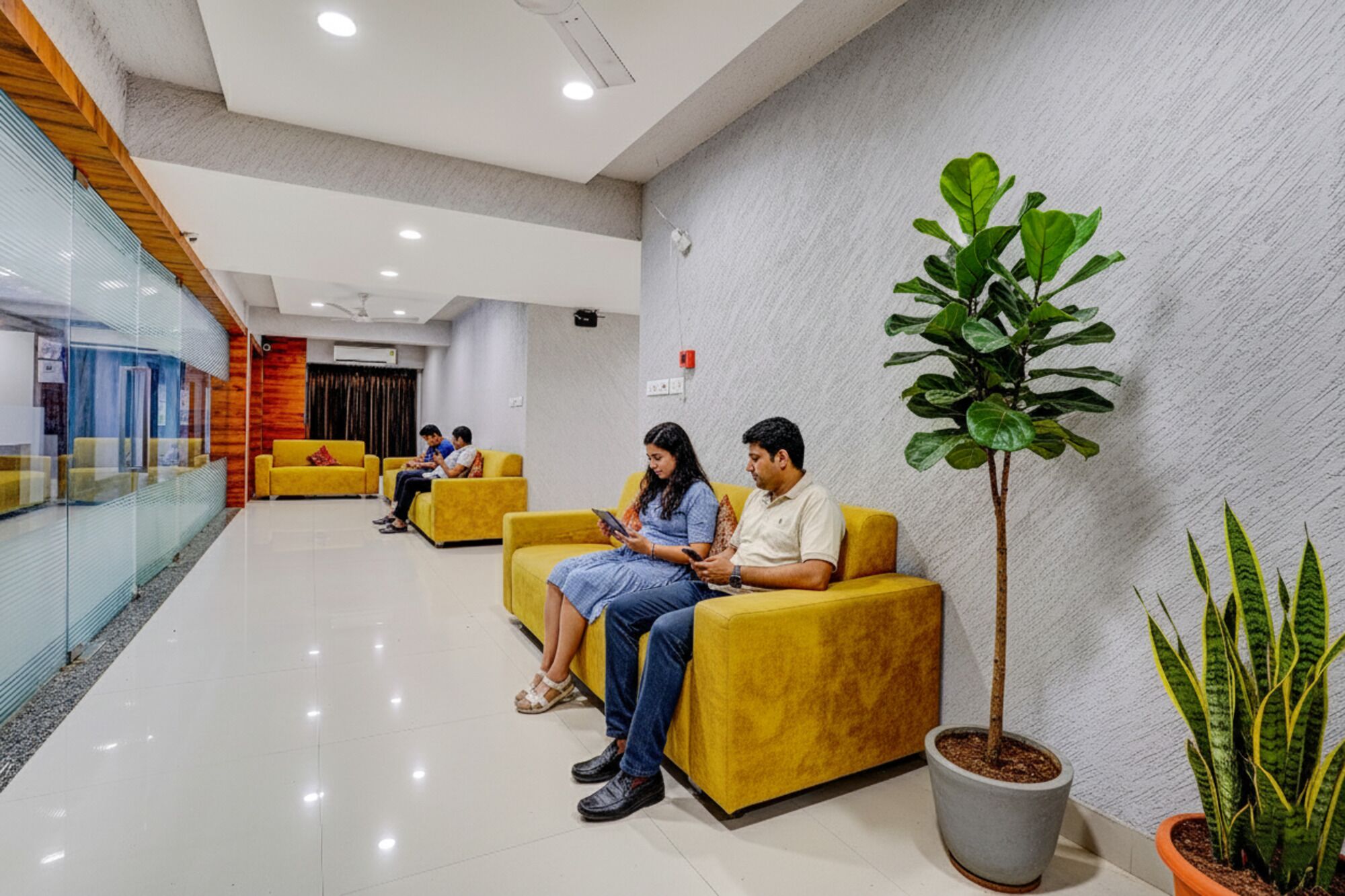 Sala de estar en el lobby