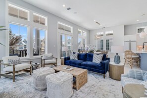 Smart TV, DVD player, books, video library