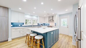 Fridge, microwave, oven, stovetop - Dive into Coastal Bliss at our Newly Renovated Beach Retreat! (Hilton Head)