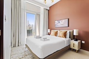 Egyptian cotton sheets, premium bedding, memory-foam beds, in-room safe
