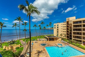 Condo, 1 Bedroom | Pool | A heated pool - Sugar Beach Resort, #412 1 Bedroom Condo by RedAwning (Kihei)
