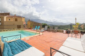 Terrace/patio - Casa Pietra - Piscine privative et toit terrasse (Montegrosso)