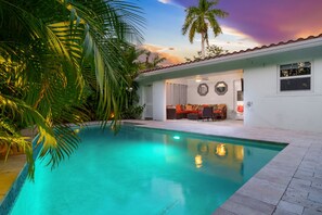 A heated pool