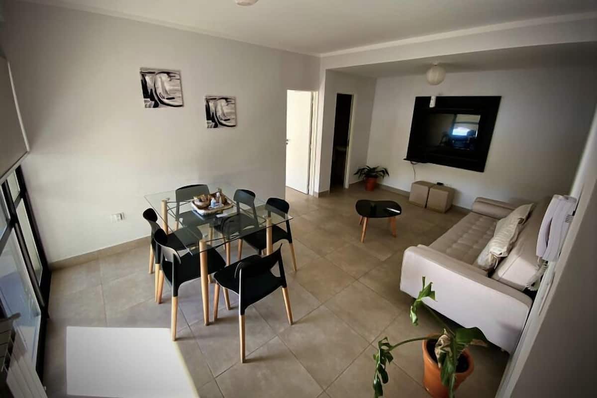 Premium Apartment | Living area | 42-inch Smart TV with cable channels, TV, Netflix