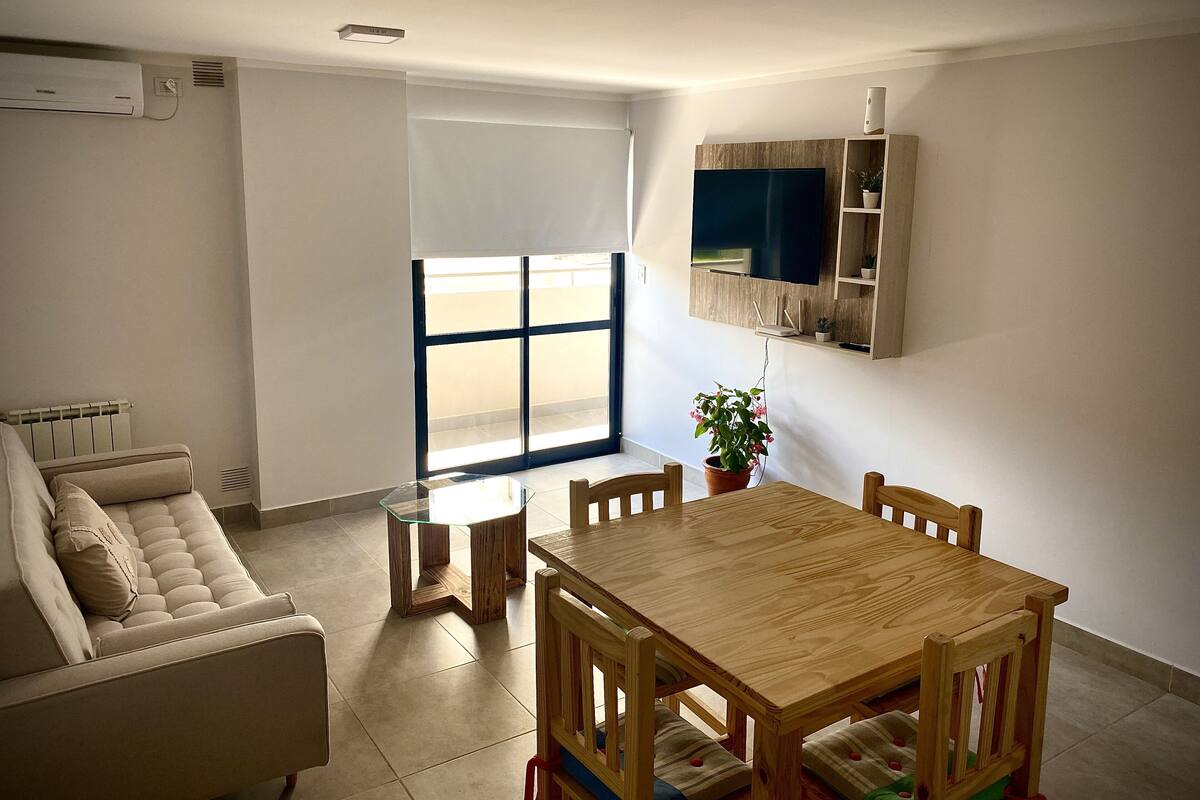 Premium Apartment | Living area | 42-inch Smart TV with cable channels, TV, Netflix