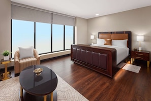 Minibar, desk, laptop workspace, free cots/infant beds
