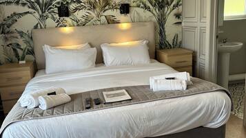 Deluxe Double Room | Premium bedding, blackout curtains, iron/ironing board, free WiFi