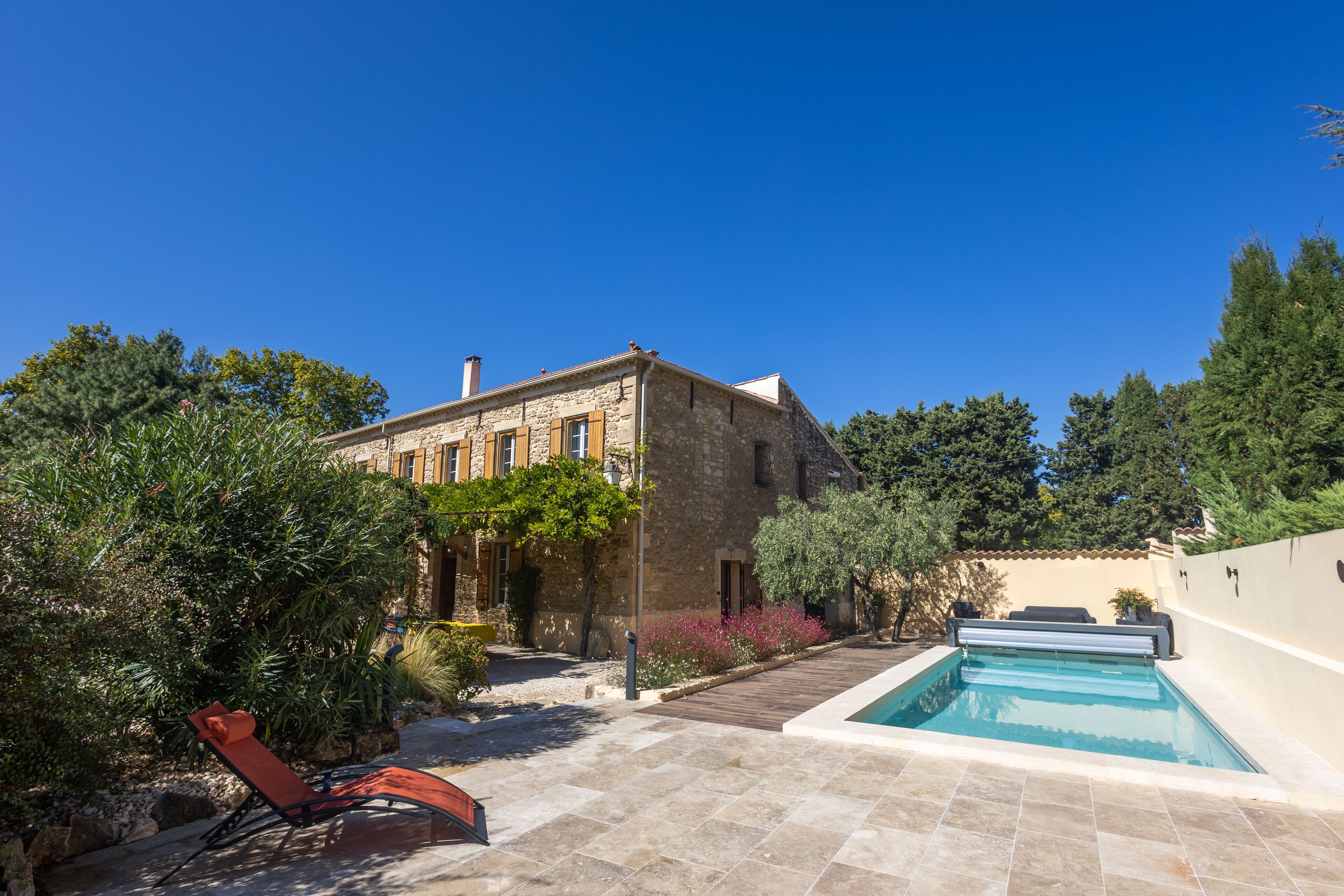 Piscine extérieure, piscine chauffée