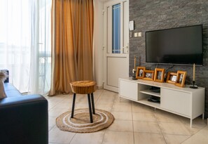 Căn hộ, 1 giường cỡ queen | Khu phòng khách