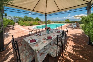 Outdoor dining - Villa Mimi - Nine Bedroom Villa, Sleeps 18 (Castroncello)