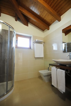 Hair dryer, towels