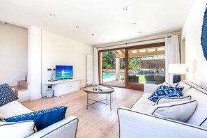 Fernseher, Kamin