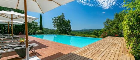 Una piscina riscaldata