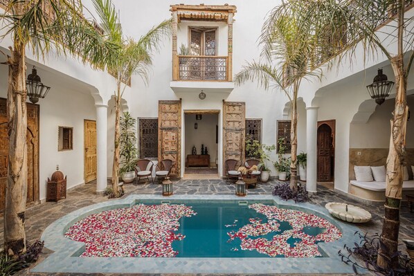 Pool - Riad Gypsum - Seven Bedroom Villa, Sleeps 15 (Marrakech)