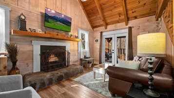 Smart TV, fireplace, video games