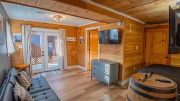 TV connectée, cheminée, jeux vidéo