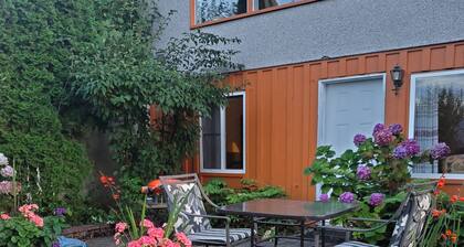 Charming walkout basement patio suite - ocean views.