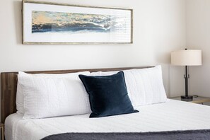 2 bedrooms, desk, iron/ironing board, travel cot - Step-Free Trailside Condo | King Suite + Easy First-Floor Stay | Walk & Bike TC (Traverse City)