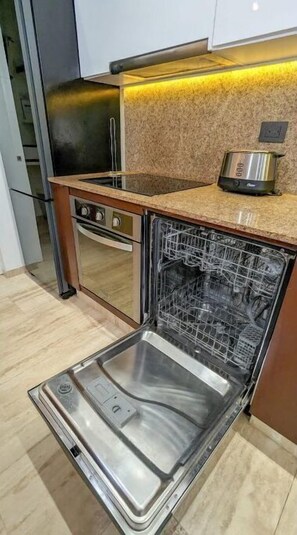 Private kitchen - Precious and quiet 1BR with 100Mbps fiber and Gym (Playa del Carmen)