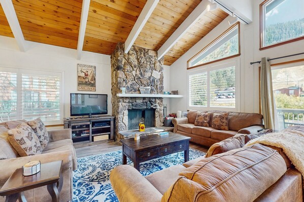 TV, fireplace, DVD player - Ski-in/ski-out mountain view home with hot tub - hiking & activities nearby (South Lake Tahoe)