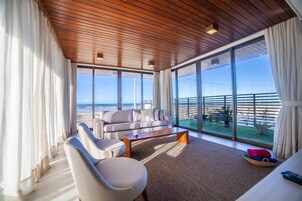 Luxury Villa, 3 Bedrooms, Private Pool, Beach View | Living area