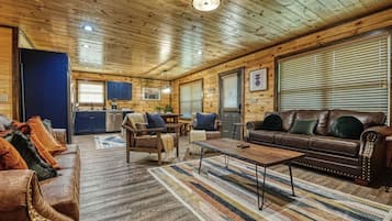 Smart TV, fireplace, video games