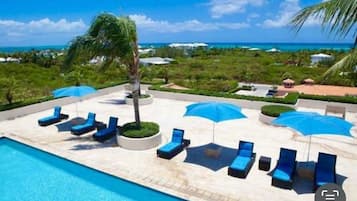 Outdoor pool, a rooftop pool