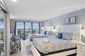 2 bedrooms, in-room safe, iron/ironing board, WiFi - Oceanfront at Villamare! Pool and Ocean Views. (Hilton Head Island)