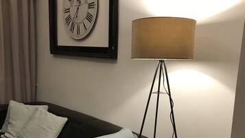 TV, fireplace, DVD player, stereo