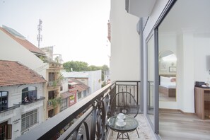 Vue sur la ville depuis l’hébergement