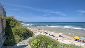Vlak bij het strand